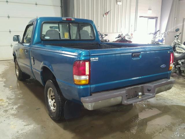 1FTCR10X7TUD87410 - 1996 FORD RANGER GREEN photo 3