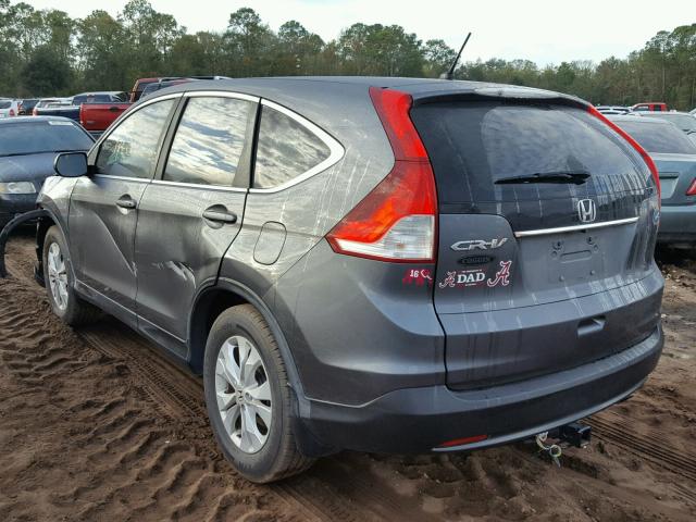 3CZRM3H55EG701501 - 2014 HONDA CR-V EX GRAY photo 3