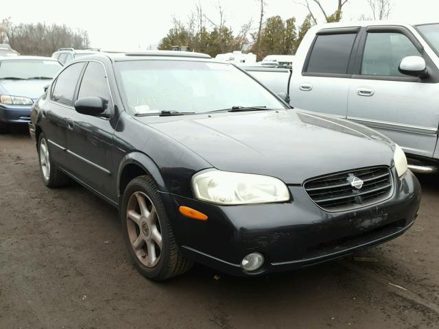 JN1CA31D81T838955 - 2001 NISSAN MAXIMA GXE BLACK photo 1