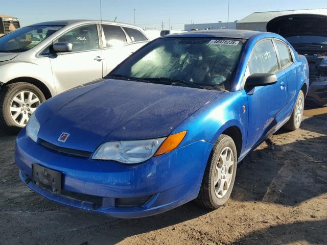 1G8AN12F63Z178406 - 2003 SATURN ION LEVEL BLUE photo 2
