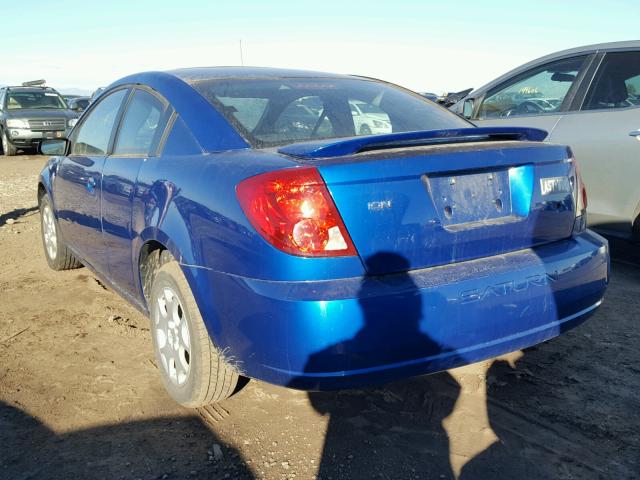 1G8AN12F63Z178406 - 2003 SATURN ION LEVEL BLUE photo 3