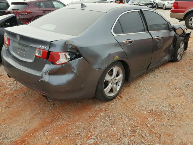 JH4CU2F68AC034033 - 2010 ACURA TSX GRAY photo 4