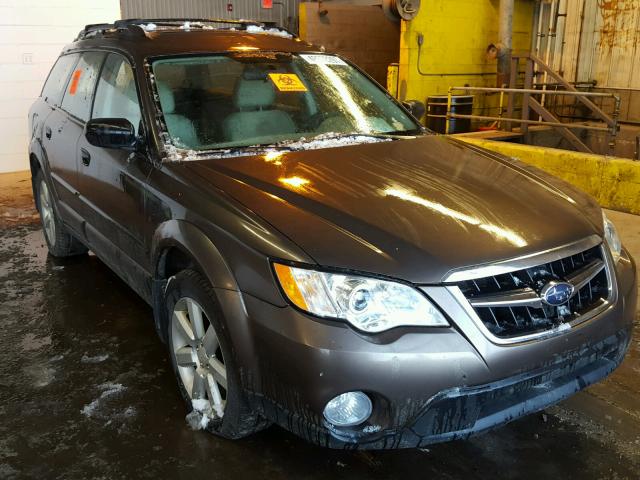 4S4BP61C087332406 - 2008 SUBARU OUTBACK 2. BROWN photo 1