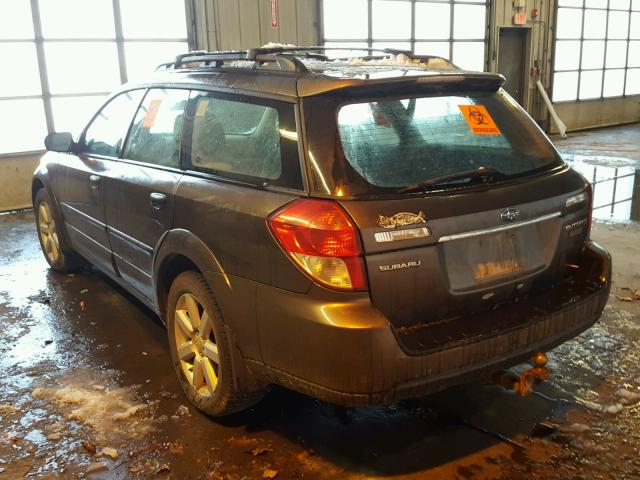 4S4BP61C087332406 - 2008 SUBARU OUTBACK 2. BROWN photo 3