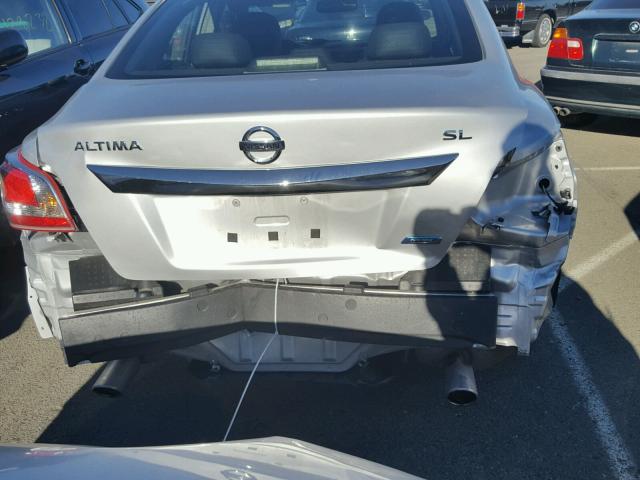 1N4AL3AP4DC206327 - 2013 NISSAN ALTIMA 2.5 SILVER photo 9