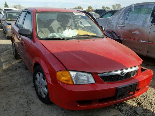 JM1BJ2227Y0282066 - 2000 MAZDA PROTEGE DX RED photo 1