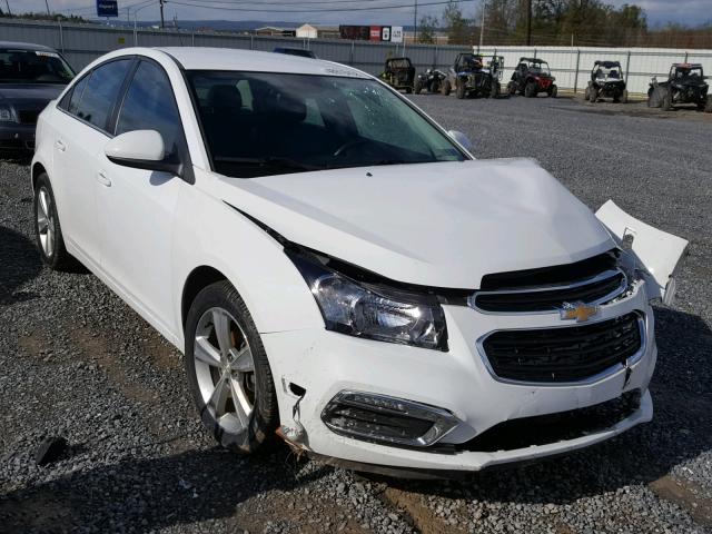 1G1PE5SB7F7298082 - 2015 CHEVROLET CRUZE LT WHITE photo 1