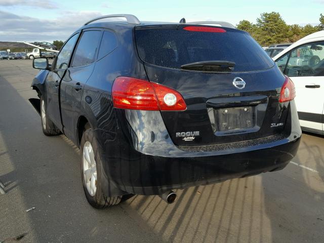 JN8AS58V49W433153 - 2009 NISSAN ROGUE S BLACK photo 3