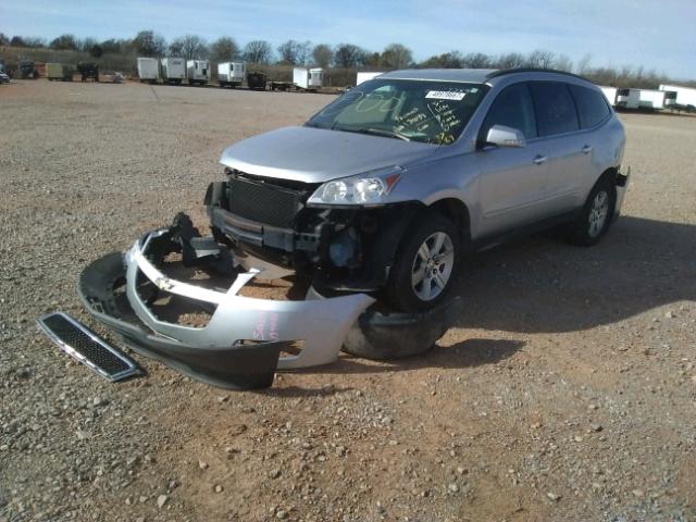 1GNKVGEDXCJ237289 - 2012 CHEVROLET TRAVERSE L SILVER photo 2