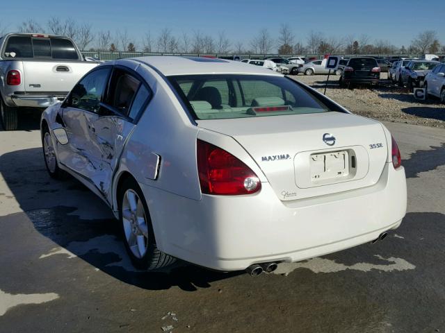 1N4BA41E24C837902 - 2004 NISSAN MAXIMA SE WHITE photo 3