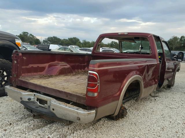 1FTSX20P57EA33697 - 2007 FORD F250 SUPER MAROON photo 4