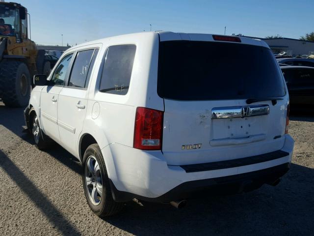 5FNYF4H68CB037689 - 2012 HONDA PILOT EXL WHITE photo 3