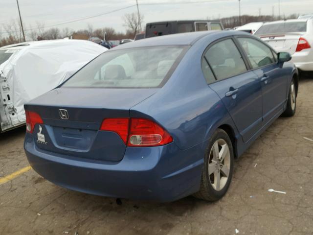 1HGFA16867L083812 - 2007 HONDA CIVIC EX BLUE photo 4