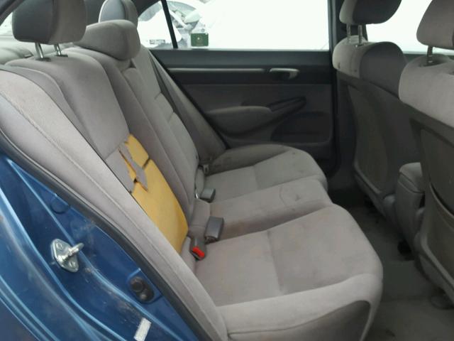 1HGFA16867L083812 - 2007 HONDA CIVIC EX BLUE photo 6