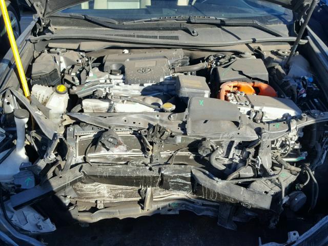 4T1BD1FK0CU045993 - 2012 TOYOTA CAMRY HYBR GRAY photo 7