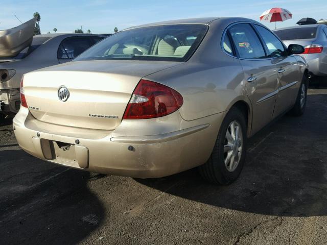 2G4WC532851218271 - 2005 BUICK LACROSSE C GOLD photo 4