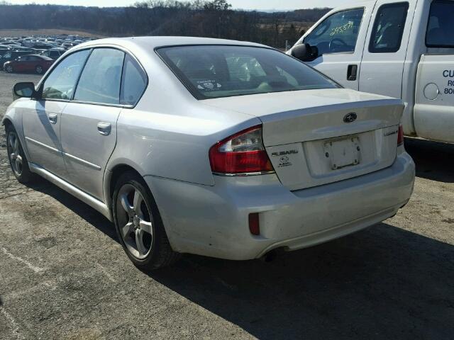 4S3BL616797214459 - 2009 SUBARU LEGACY 2.5 WHITE photo 3