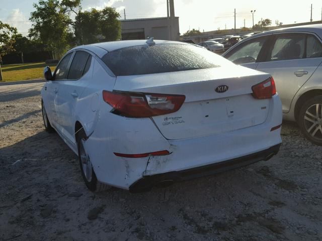 KNAGM4A70F5593079 - 2015 KIA OPTIMA LX WHITE photo 3