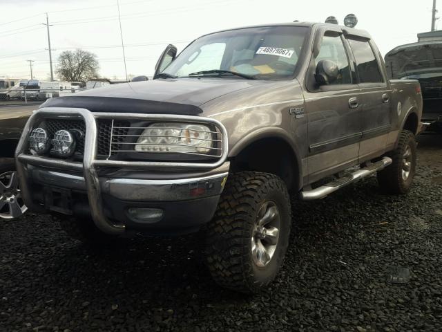 1FTRW08L42KE33137 - 2002 FORD F150 SUPER GRAY photo 2