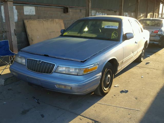 2MELM74W4VX698984 - 1997 MERCURY GRAND MARQ BLUE photo 2