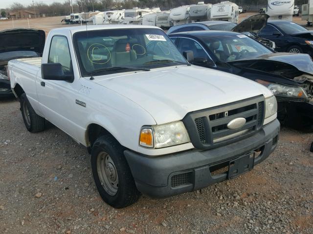 1FTYR10D86PA79595 - 2006 FORD RANGER WHITE photo 1