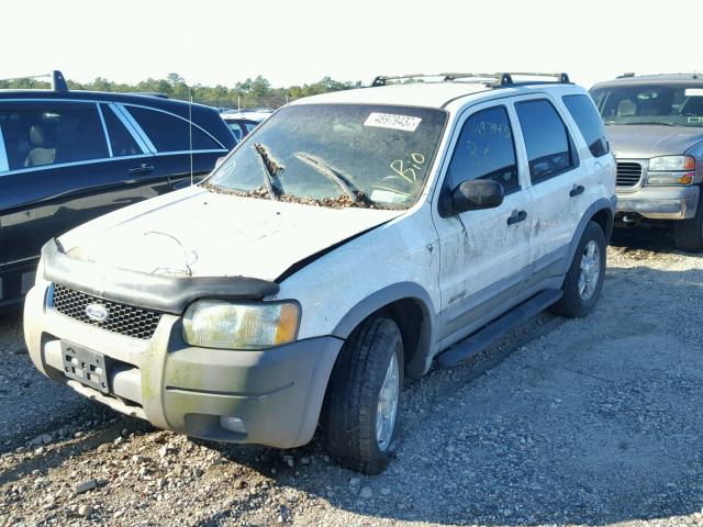 1FMYU04191KB53391 - 2001 FORD ESCAPE XLT WHITE photo 2