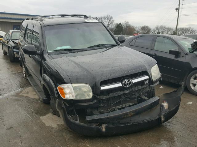 5TDZT38A56S273163 - 2006 TOYOTA SEQUOIA LI BLACK photo 1