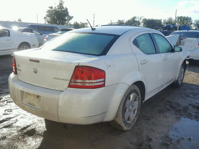 1B3LC46B69N519527 - 2009 DODGE AVENGER SE WHITE photo 4