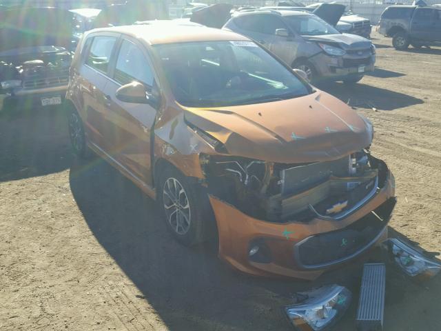 1G1JD6SB0H4113325 - 2017 CHEVROLET SONIC LT ORANGE photo 1