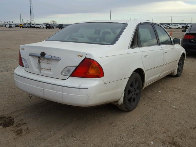 4T1BF28B4YU085787 - 2000 TOYOTA AVALON XL WHITE photo 4