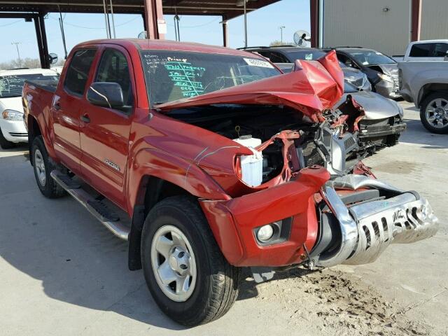 5TFJU4GNXEX055703 - 2014 TOYOTA TACOMA DOU RED photo 1