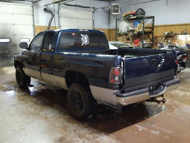 1B7HF13Z5YJ123915 - 2000 DODGE RAM 1500 BLUE photo 3