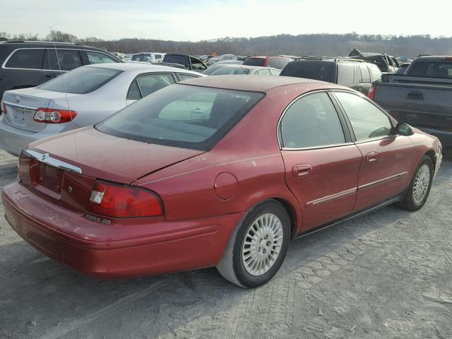 1MEFM50U21A643992 - 2001 MERCURY SABLE GS RED photo 4