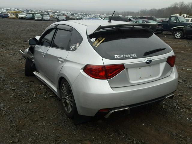 JF1GR7E64BG813691 - 2011 SUBARU IMPREZA WR SILVER photo 3