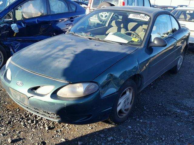 3FAFP11361R146530 - 2001 FORD ESCORT ZX2 GREEN photo 2