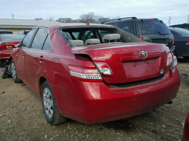 4T4BF3EK3BR101470 - 2011 TOYOTA CAMRY BASE RED photo 3