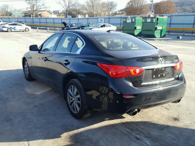 JN1CV7APXHM642039 - 2017 INFINITI Q50 BASE BLACK photo 3