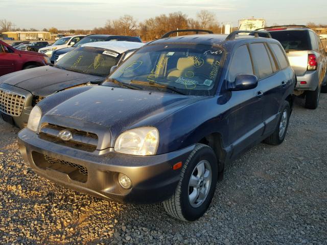 KM8SC13D56U105652 - 2006 HYUNDAI SANTA FE G BLUE photo 2