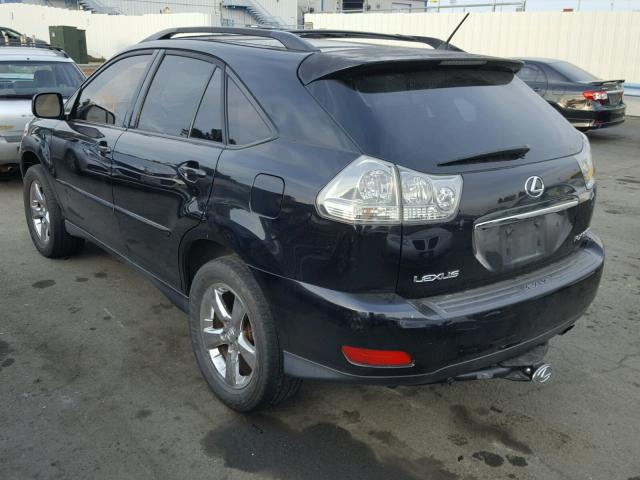 JTJHA31U050080276 - 2005 LEXUS RX 330 BLACK photo 3