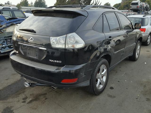 JTJHA31U050080276 - 2005 LEXUS RX 330 BLACK photo 4