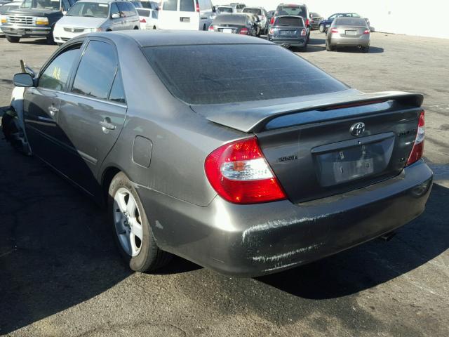 4T1BF32K03U566627 - 2003 TOYOTA CAMRY LE GRAY photo 3