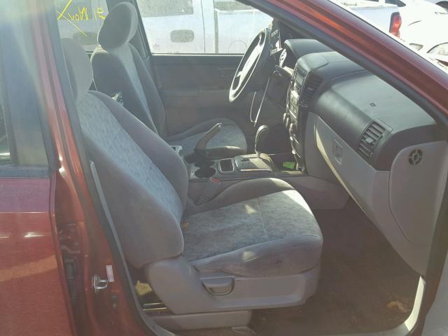 KNDJD735785813049 - 2008 KIA SORENTO EX BURGUNDY photo 5