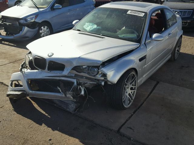 WBSBL93442JR12526 - 2002 BMW M3 GRAY photo 2
