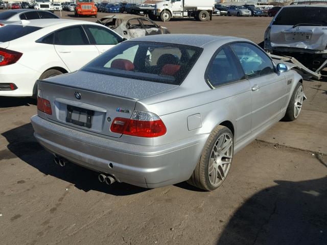 WBSBL93442JR12526 - 2002 BMW M3 GRAY photo 4