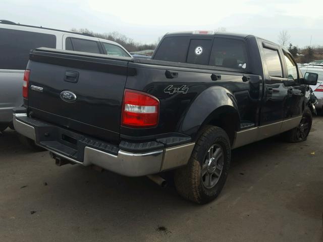 1FTPW04537KD38221 - 2007 FORD F150 SUPER BLACK photo 4