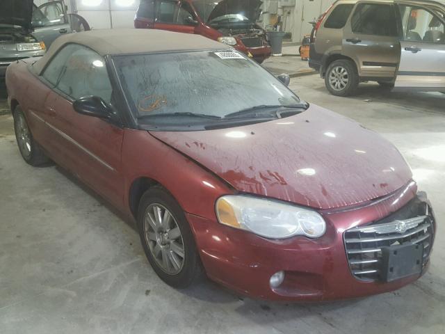 1C3EL65R86N236645 - 2006 CHRYSLER SEBRING LI RED photo 1