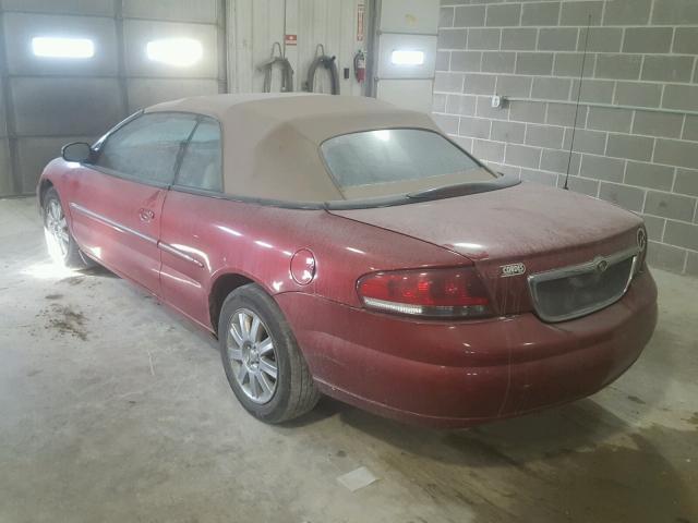 1C3EL65R86N236645 - 2006 CHRYSLER SEBRING LI RED photo 3