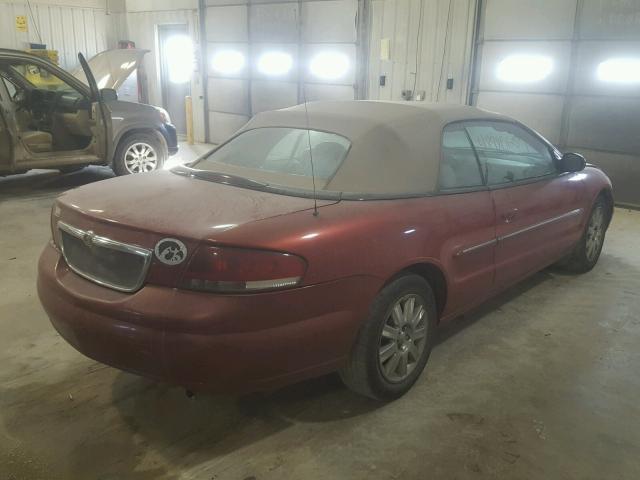 1C3EL65R86N236645 - 2006 CHRYSLER SEBRING LI RED photo 4