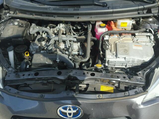 JTDKDTB33D1049831 - 2013 TOYOTA PRIUS C GRAY photo 7