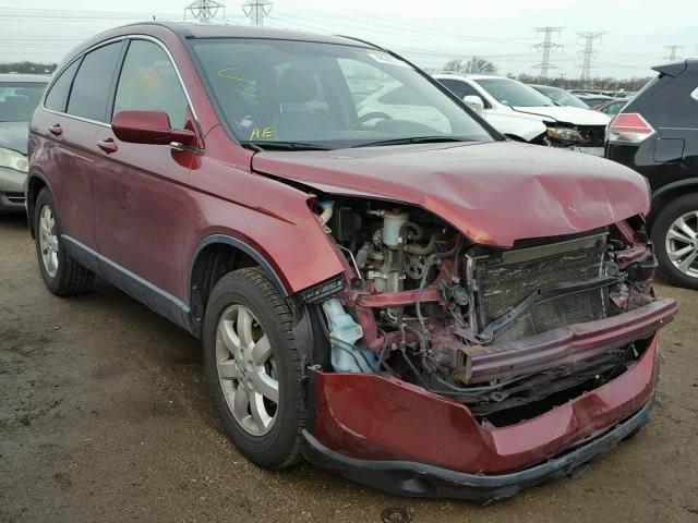 JHLRE48778C056435 - 2008 HONDA CR-V EXL MAROON photo 1